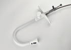 Stainless steel kitchen faucet
